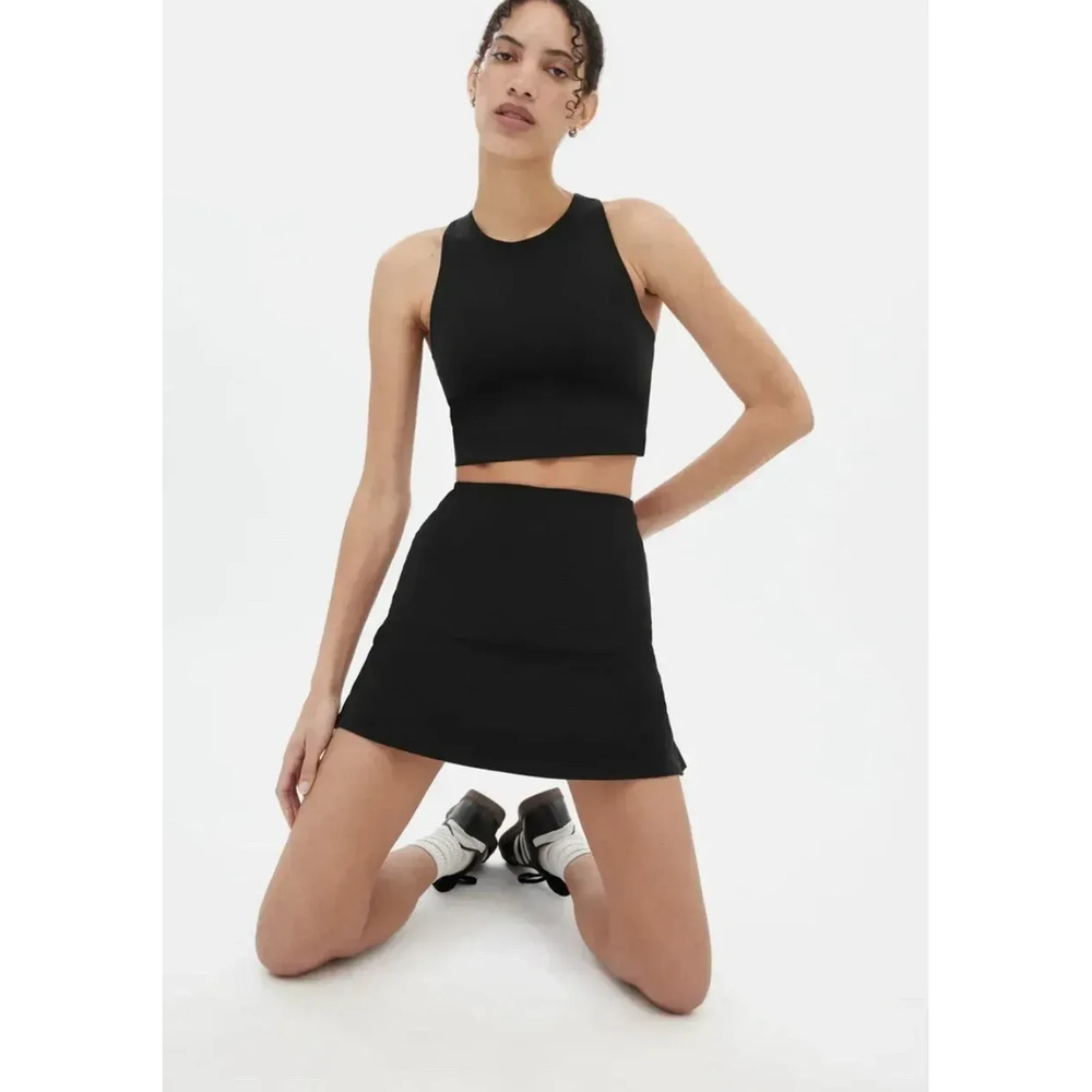 Girlfriend Collective Black Skort